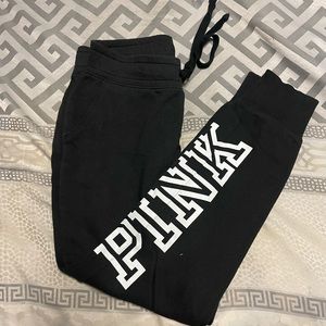 Black sweats, brand pink size small